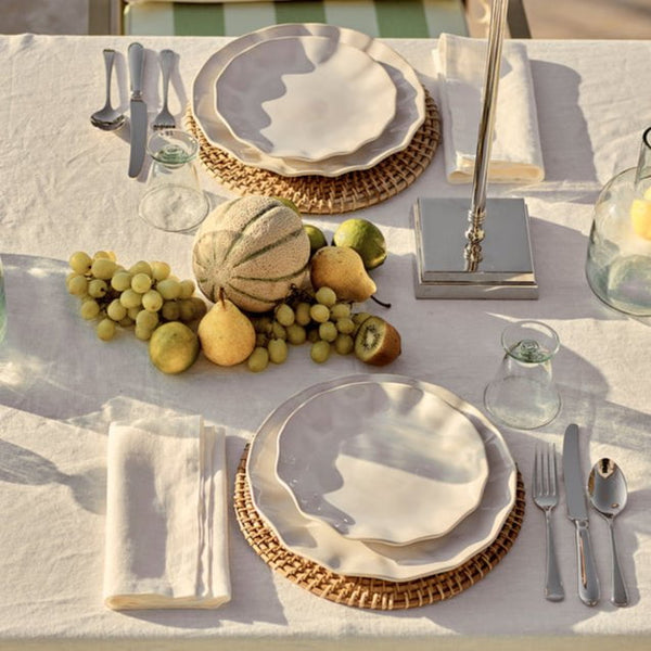 Neptune Tabletop Accessories Ashbourne Rattan Round Placemats, Set of 4