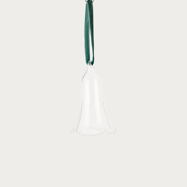 Neptune Seasonal_Christmas_Christmas tree decorations default Amara Glass Bell Hanging Decoration, Constable Green