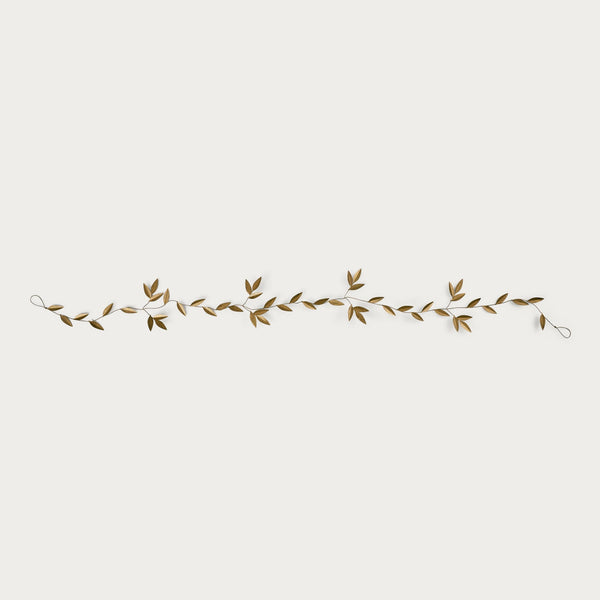 Neptune Seasonal_Christmas_Christmas accessories default Ashridge Leaf Garland, Antique Gold