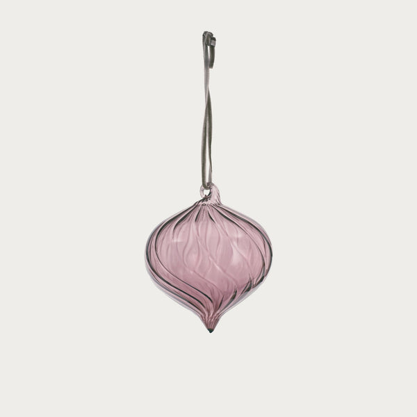 Neptune Seasonal_Christmas_Christmas tree decorations default Avery Glass Drop Bauble, Rose - Set of 6