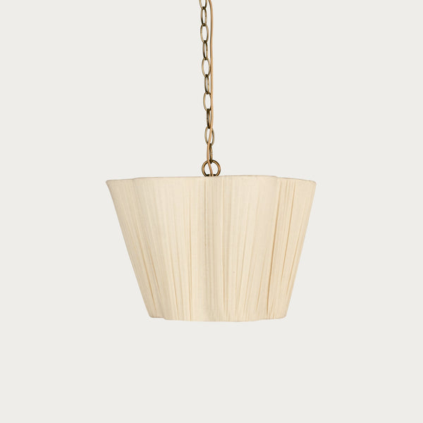 Neptune Accessories_Lighting_Pendants Small Cecile Gathered Linen Pendant
