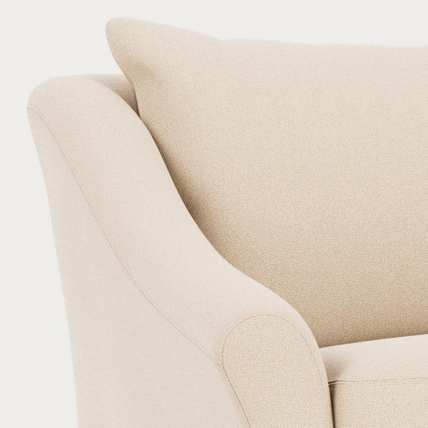 Neptune Furniture_Upholstery_Sofas default Renewed Long Island 3 Seater Sofa - Heavyweight Linen Pale Oat with Natural Oak Legs