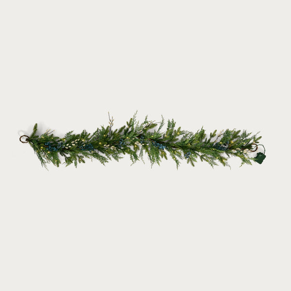 Neptune Seasonal_Christmas_Christmas accessories default Pussy Willow & Foliage Pre-lit Garland