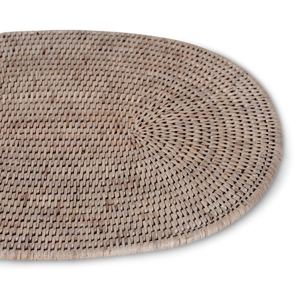 Neptune Accessories_Tabletop_Table linens default Ashcroft Small Rattan Serving Mat, Set of 2