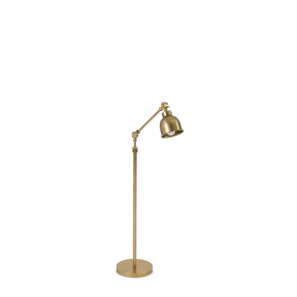 Neptune Accessories_Lighting_Floor lamps default Brompton Antique Brass Reading Floor Lamp