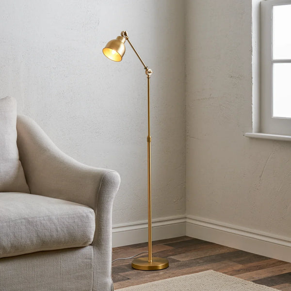 Neptune Accessories_Lighting_Floor lamps default Brompton Reading Floor Lamp, Brass