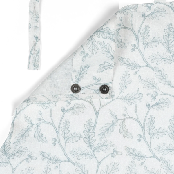 Neptune Accessories_Tabletop_Table linens default Francesca Linen Apron, Flax Blue
