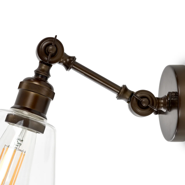 Neptune Accessories_Lighting_Wall lights default Keats Glass Shade Wall Light, Bronze