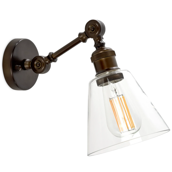 Neptune Accessories_Lighting_Wall lights default Keats Glass Shade Wall Light, Bronze