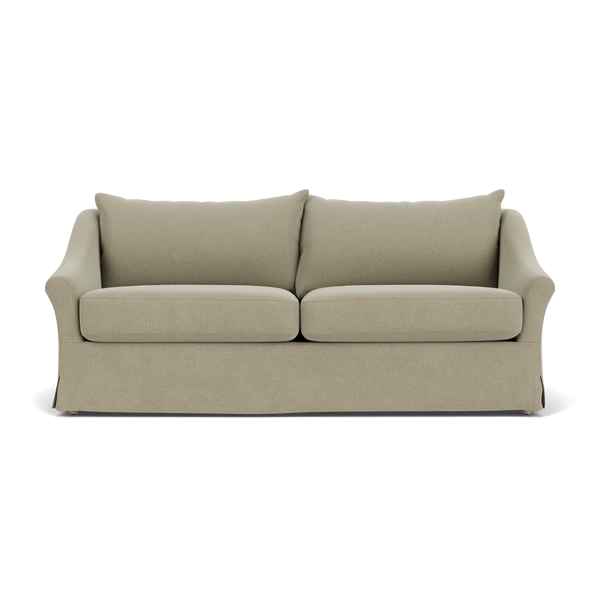 Neptune Furniture_Upholstery_Sofas default Long Island 3 Seater Sofa, Linara Moss - Natural Oak Set