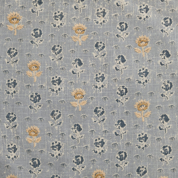 Neptune Cushions Clover Embroidered Scatter Cushion, Navy