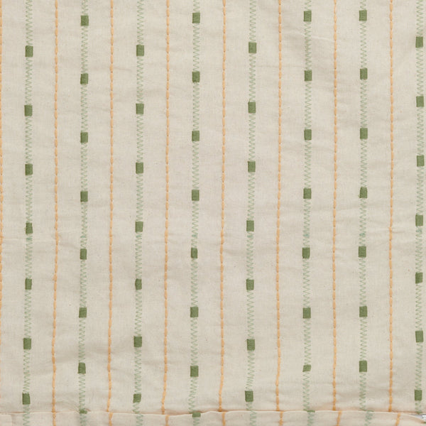 Neptune Cushions Frida Square Embroidered Scatter Cushion, Green