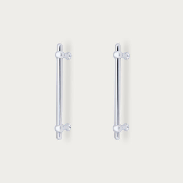 Neptune Handles & Hardware Chrome Oscott Medium Bar Handle, Set of 2