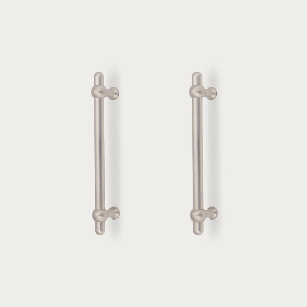 Neptune Handles & Hardware Satin Nickel Oscott Medium Bar Handle, Set of 2