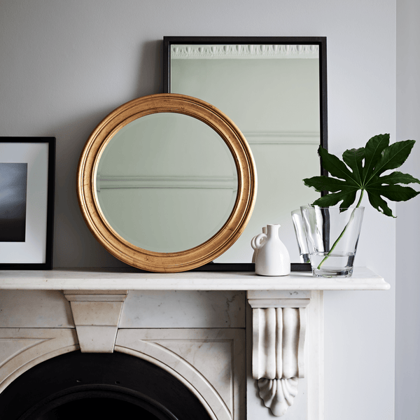 Neptune Mirrors 89cm Fleming Round Gilt Mirror