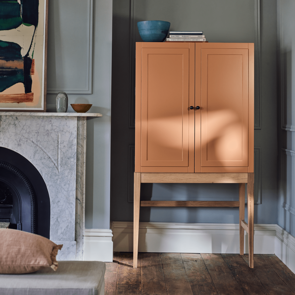 Neptune Storage 0 paint service / Default Ardingly Cabinet with Oak Base & Mirrored Back