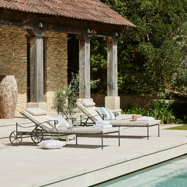 Neptune Sunlounger Natural Cheltenham Sunlounger with Cushions