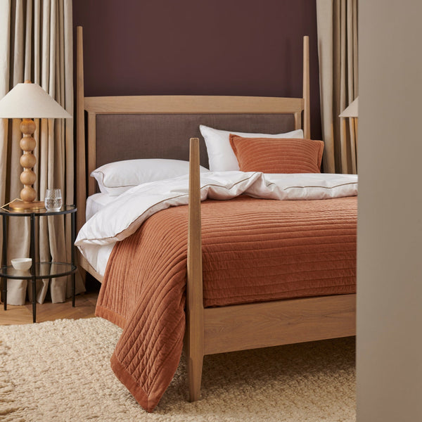 Neptune Throws King Adeline Velvet Bedspread