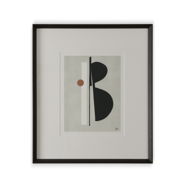 Neptune Wall Art Abstract Scene, Burnham Red