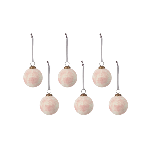 Neptune Seasonal_Christmas_Christmas tree decorations default Elderfield Brushed Bauble, Rose