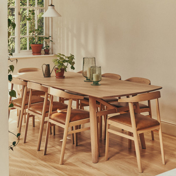 Neptune Tables Borough 8 Seater Rectangular Dining Table, Natural Oak