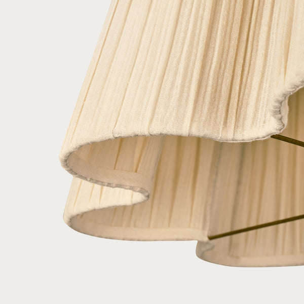 Neptune Accessories_Lighting_Pendants Cecile Gathered Linen Pendant