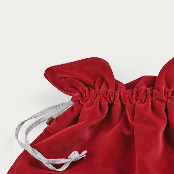 Neptune Seasonal_Christmas_Christmas accessories default Elden Velvet Christmas Sack, Cranberry