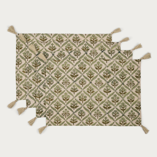 Neptune Accessories_Tabletop_Table linens default Mabel Printed Placemats, Set of 4