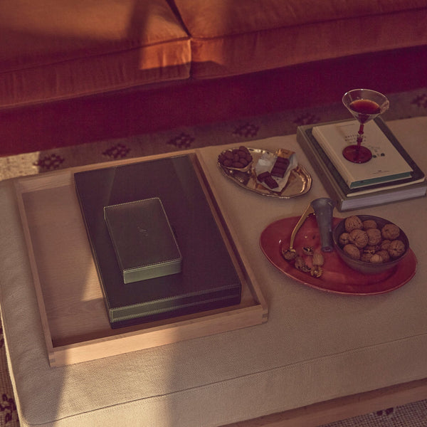 Neptune Accessories_Living accessories_Stationery & books default Neptune Leather Playing Cards Case, Constable Green