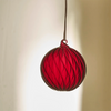 Neptune Seasonal_Christmas_Christmas tree decorations default Avery Large Glass Bauble, Merlot - Set of 3