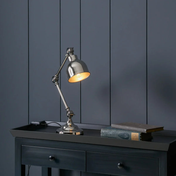 Neptune Accessories_Lighting_Table lamps default Brompton Nickel Reading Desk Light