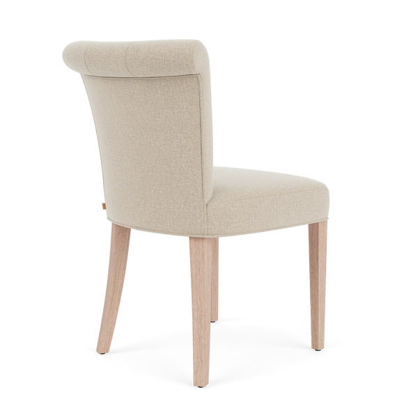 Neptune Furniture_Upholstery_Upholstered dining & bar stools default Calverston Dining Chair (set of 2), Linara Natural - Pale Oak Legs