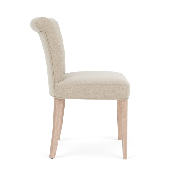 Neptune Furniture_Upholstery_Upholstered dining & bar stools default Calverston Dining Chair (set of 2), Linara Natural - Pale Oak Legs