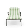 Neptune Seasonal_Garden_Outdoor loungers default Cheltenham Sunlounger Cushion, Green Stripe