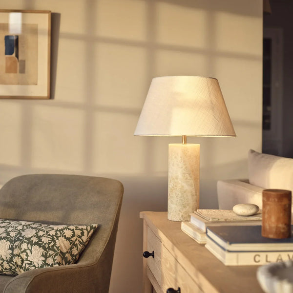 Neptune Accessories_Lighting_Table lamps Henry 15" Warm White Delphi Onyx Table Lamp