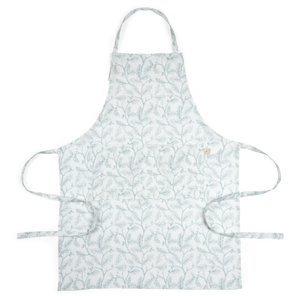 Neptune Accessories_Tabletop_Table linens default Francesca Linen Apron, Flax Blue