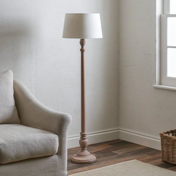 Neptune Accessories_Lighting_Floor lamps Highgate Seasoned Oak Floor Lamp