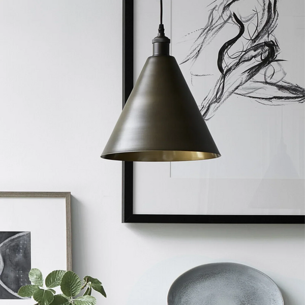 Neptune Accessories_Lighting_Pendants default Keats Bronze Conical Pendant Light