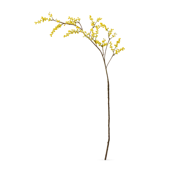 Neptune Accessories_Living accessories_Faux flowers & plants default Mimosa Spray, Yellow