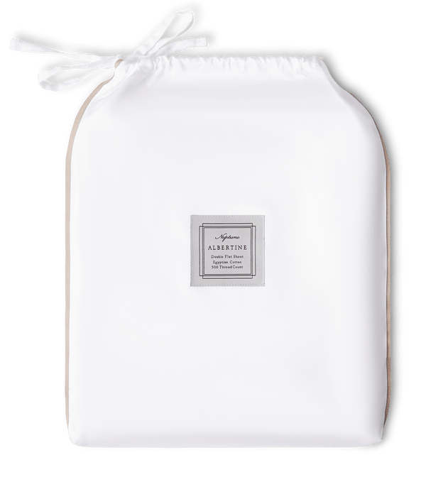 Neptune Bedlinen Double / Grey Oak Albertine Flat Sheet