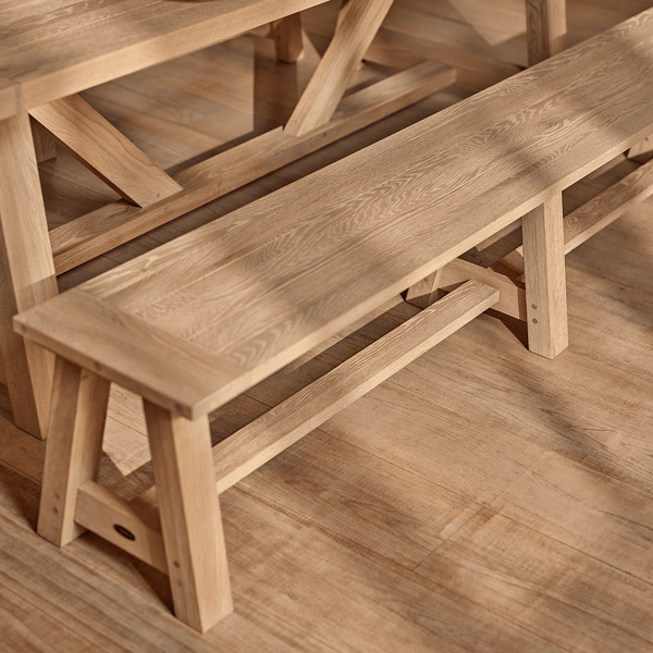 Neptune Benches 3 Seater Arundel Oak Bench