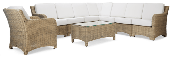 Neptune Garden Sets 8 seater Compton Modular Sofa & Coffee Table Set