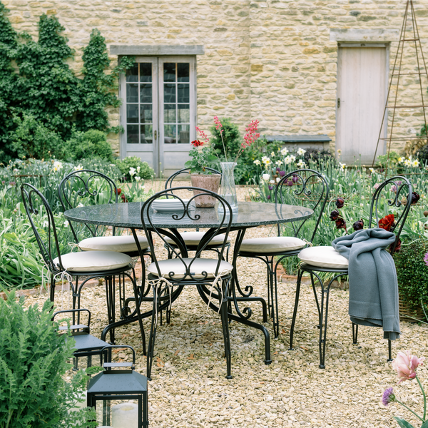 Neptune Garden Sets Black & Granite Boscombe Garden Set, 6 Seater