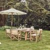 Neptune Garden Sets Stanway Table with 6 Denham Chairs Set