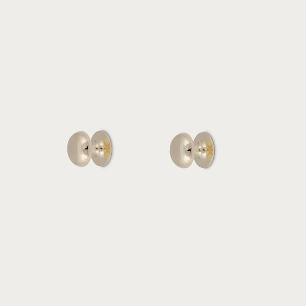 Neptune Handles & Hardware Polished Brass Chichester Medium Mushroom Knob, Set of 2