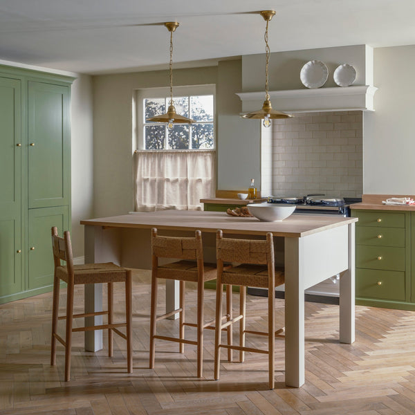 Neptune Kitchen Islands 0 paint service / Large Charlecote Freestanding Kitchen Island with Oak Top