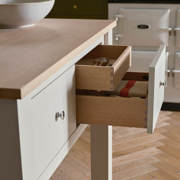 Neptune Kitchen Islands Charlecote Freestanding Kitchen Island with Oak Top