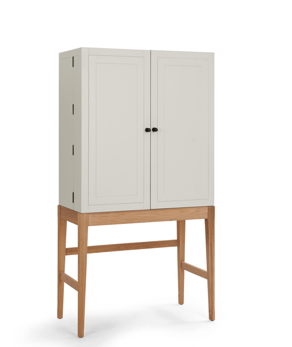 Neptune Storage Ardingly Cabinet with Oak Base & Mirrored Back