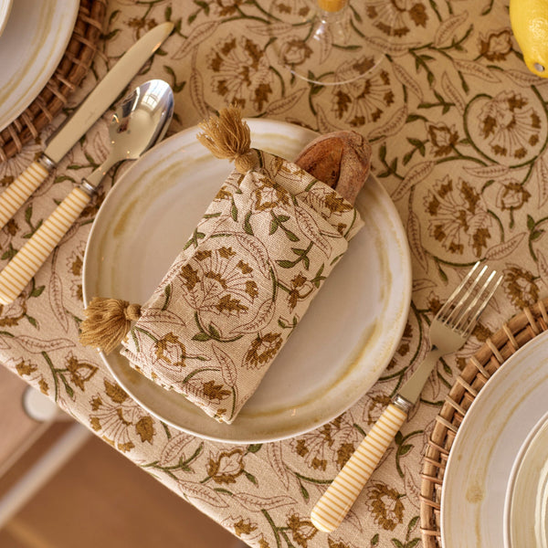 Neptune Table Linen & Accessories Fife Cotton Linen Napkins, Set of 4
