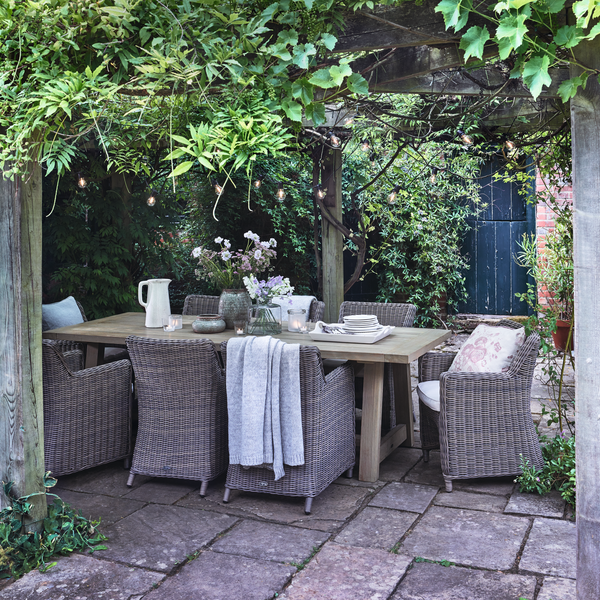 Neptune Seasonal_Garden_Outdoor dining tables default Renewed Stanway Teak 8 Seater Table
